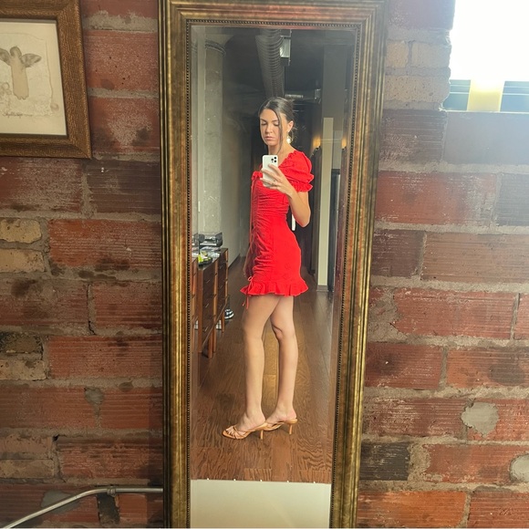 Hello Molly Red Mini Dress - Picture 3 of 10
